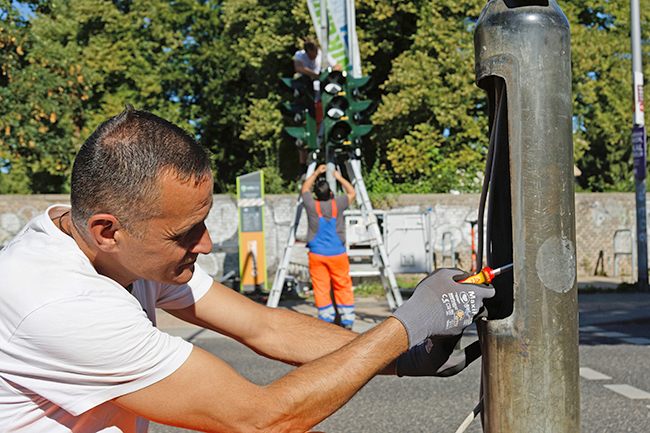 Fußgängerampel Lütticher Straße